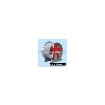Venetian square with axial industrial exhaust fan