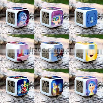 Hot Promotional gift alarm clocks, Movie Inside Out digital clock, Inside out clock cheap price