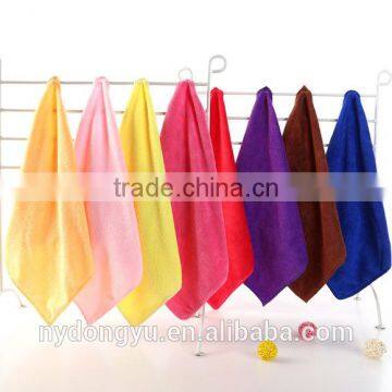 absorbing microfiber small square towel/chgf wash towel/ fancy solid color towels