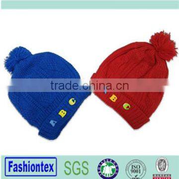 wholesale custom baby beanie with pom-pom cheap