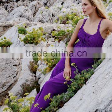 Hot Sale Spaghetti Strap Maternity Dress,latest Maternity Dress Pleated Designs, Maternity Clothing Wholesale photo-2