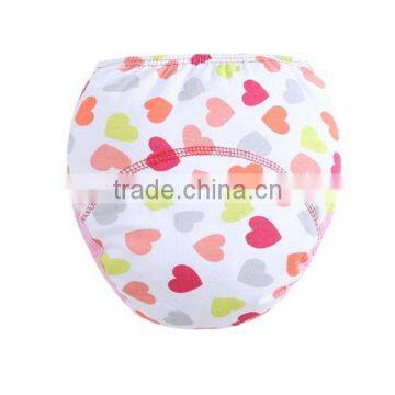 colorful love printed style wholesale 100% cotton baby cloth diaper