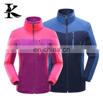 Adult men and women's breathable warm sports windbreaker fleece jacket