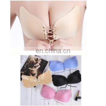 Sexy Seamless Silicone Women Push Up Invisible Bra Strapless Backless Underwear Fly Magic Bras