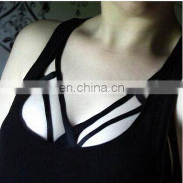 Popular Fashion Black Women Cage Bra Crop Top Harness Bra Really Sexy Elastic Cage Dress