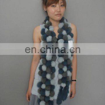 Fashion rabbit fur scarf (MC-S005)