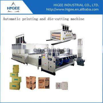 Corrugating carton printing die cutting machine