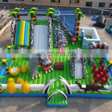 Hot Sale Jurassic Park 0.55mm pvc inflatable amusement park slide for sale