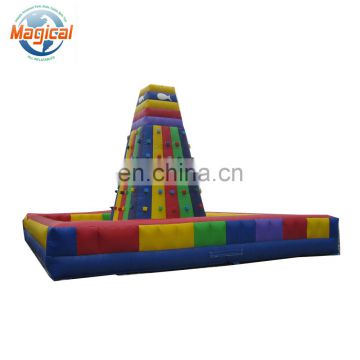 outdoor adult games high quality inflatable climbing wall