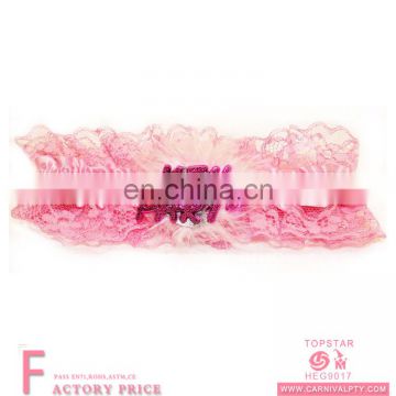 Pink Hen Party Garter Black sexy transparent lace garter panty french lace panties