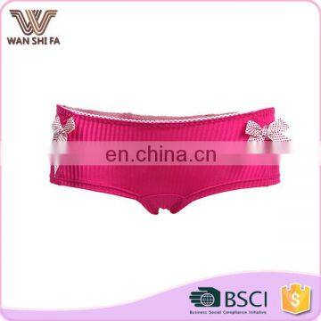 Pure colour nylon bowknot popular sale seamless cute girl panties