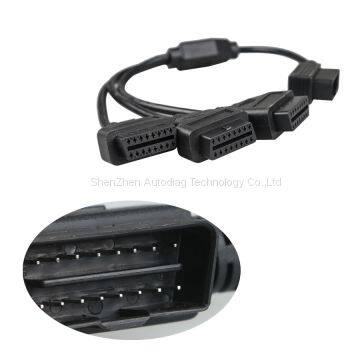 Auto Cable OBD2 Cable 1 to 3 Converter Adapter OBD2 Splitter Y Cable J1962M to 3-J1962F photo-3