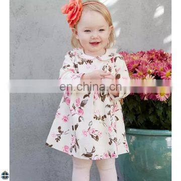 T-GD015 Flower Printing Different Casual Latest Dress Designs For Girls