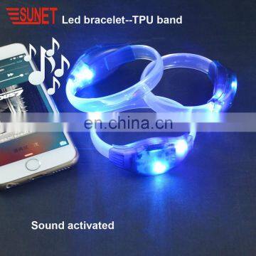 2018 SUNJET Valentines Day Gifts Christmas Item Rfid Programmable Remote Controlled Led Bracelet Dmx