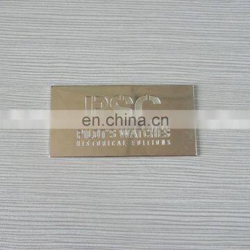 personalized engraved your logo metal plate for clothes and bag