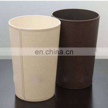 Factory Direct Sale Acrylic pu Garbage Bin Leather Garbage Can Acrylic pu Garbage Bin photo-2