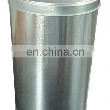 Plain round metal tin box/can