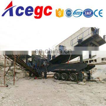 Mobile crushing station,movable stone crusher machine,portable car crusher