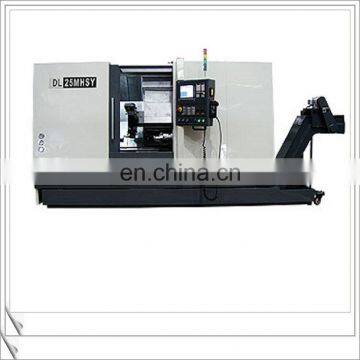 DL25MHSY twin spindle 4 axis slant bed cnc turning center for sale