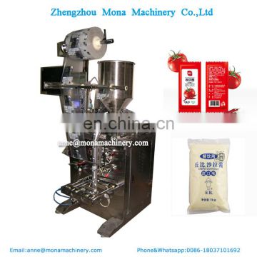 Automatic Liquid Fruit Juice/Tomato Paste/Sauce/Shampoo/Ketchup  Sachet Salad dressing mixing Packing Machine