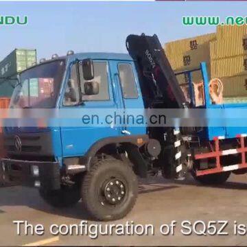 8 ton SANY crane small truck mounted crane with SINOTRUCK chassis