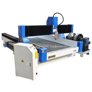 4 Axis Circular Stone Double Spindles 3D Granite CNC Carving Router Machine photo-3