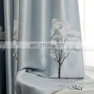 The new high density 100% blackout  curtain fabric ready made jacquard