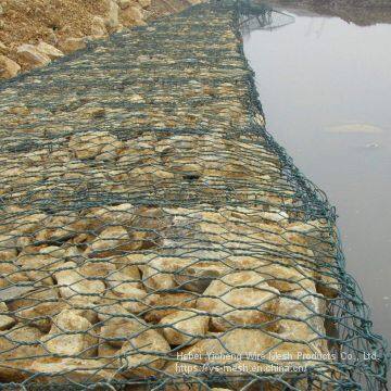 PVC Coated Hexagonal Gabion Mesh Woven Gabion Stone Cage photo-5