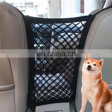 Hot sale universal Car Seat Storage Mesh shelf guard pet dog car net barrier