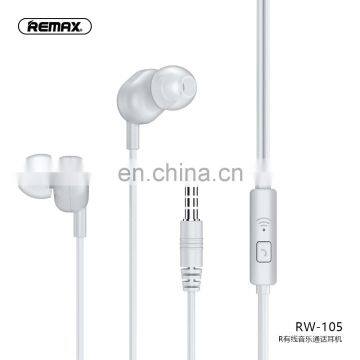 Remax RW-105 Universal Stereo With Mic Wired Earphone For Calls & Music photo-4