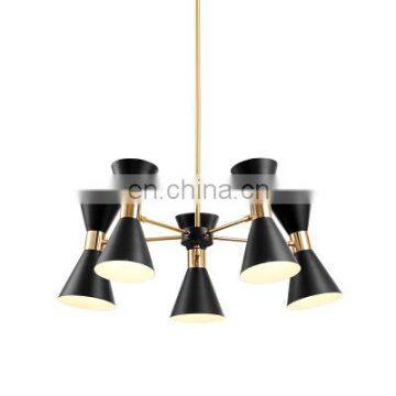 Современный индустриальный скандинавский художественный декор. Внутренний металлический люстра, светодиодная подвесная лампа photo-3