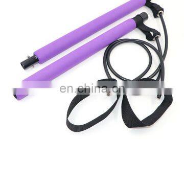 Portable Yoga Resistance Bands Pilates Stick BodybuildingGym Rubber Tube Elastic Bands Fitness Equipment Pilates Bars photo-2