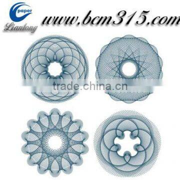new arrive Banknote Watermark Thread Security Paper with visible/invisible fibers