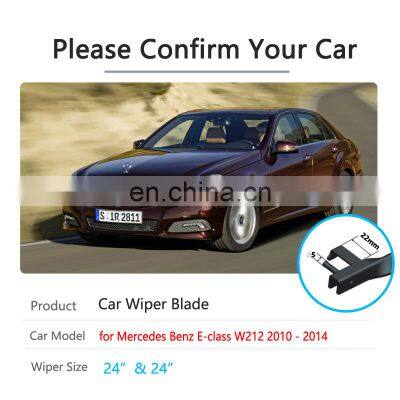 for Mercedes Benz E-class W212 2010~2014 Car Wiper Blade Front Windscreen Windshield Wipers Car Accessories Stickers
