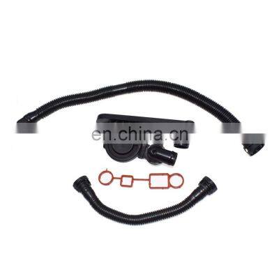 Free Shipping!Crankcase Vent Valve Gasket & HOSE Set For Audi A4 A6 VW Golf Jetta Passat 2.0L