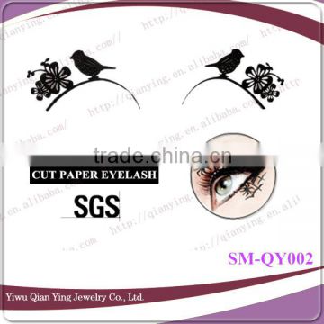 bird and flower fashion hand cut paper strip lash