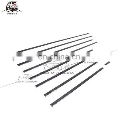 G-class W464 W463A G63 Carbon Fiber Style Side Molding Trims Kit 2018-2020year G63 Body Kits Trims With Logo A