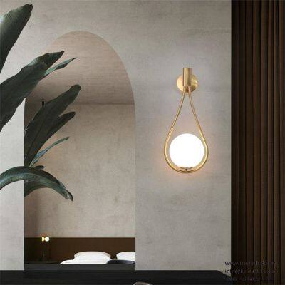Scandinavian Design Glass Ball Indoor Decorative Led Wall Lamp photo-5
