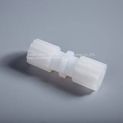 High Temperature Resistant PFA Straight Union Tube Fitting photo-3