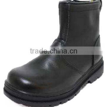 Made in Taiwan CNS Standard Black Steel Full Grain Leatheroil Industry Safety Shoe photo-2