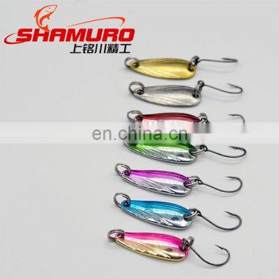 HOT Sale Wholesale Muticolor2.8cm2.5g Mini Metal Spoon Fishing Lure Trout Fishing photo-2