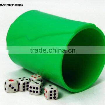 Eco-friendly color manufacturing green plastic dice cup