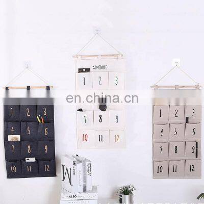 travel toiletry cotton linen hanging storage bag organizer