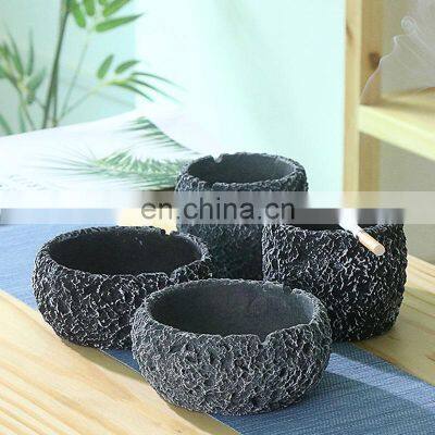 Top Ranking Portable Fancy Small Cement Floor Standing Wholesale Custom Logo Ashtray