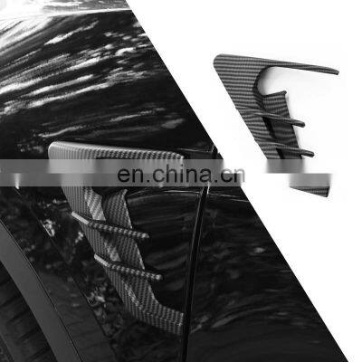 Side Fender Camera Thunder Edition Fender Sticker Vent Cover Trim Carbon Fiber Abs Protection Cover For Tesla Model Y photo-5