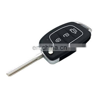 Replacement 3 Button Flip Remote Car Key Shell Case Blank Cover Housing For Hyundai IX35 i20 Tucson