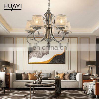 HUAYI European Modern Indoor Artistic Hanging Lights Chandelier E26 E27 Bedroom Living Room LED Pendant Light photo-3