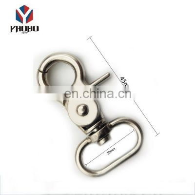 Hardware Silver Swevel Snap Hook Key Chain Clasp Clips 12mm 17mm 25mm 20mm Snap Hook Silver