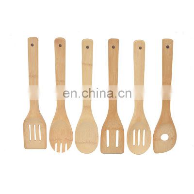 Eco Friendly Multi-purpose Premium Kitchen Set Of Bamboo Spatulas And Spoons