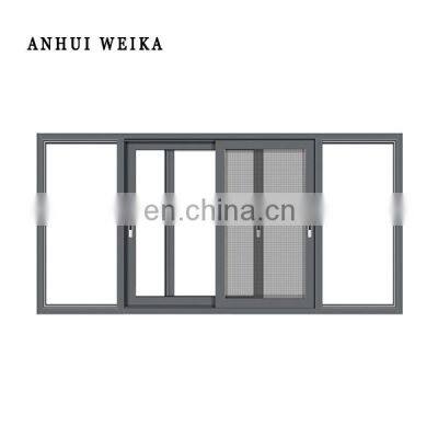 Modern Design Hurricane Impact Double Tinted Glass Balcony Aluminum Frame Sliding Window